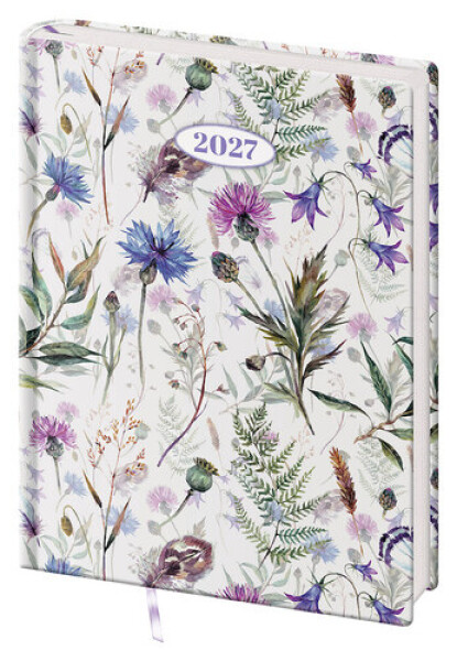 Diář 2027 denní B6 Vario Lyra - Meadow