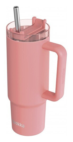 Nerezový termohrnek s brčkem Vibe Coral 880ml