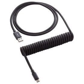 CableMod Classic Coiled Keyboard Cable USB-C - USB-A 1.5m Midnight Black / Kabel pro klávesnici (CM-CKCA-CK-KK150KK-R)