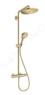 HANSGROHE - Croma Select S Sprchový set Showerpipe 280 s termostatem, EcoSmart, leštěný vzhled zlata 26891990