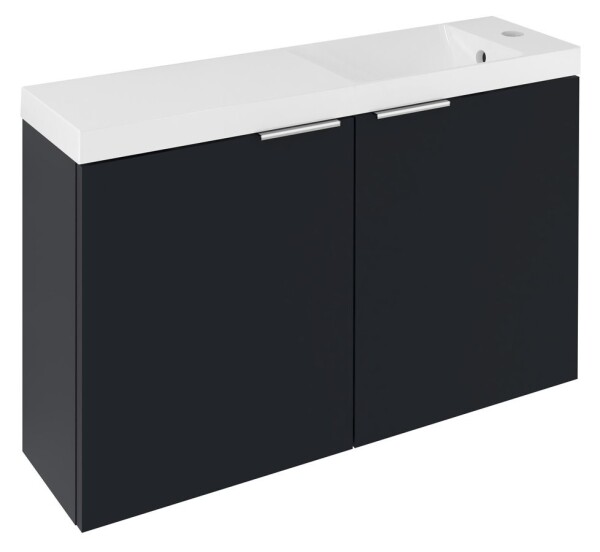 SAPHO - LATUS X umyvadlová skříňka 78,8x50x22cm, antracit matný LT110-SET07