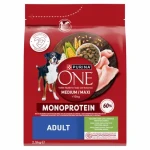 Purina One Med/Max Adult Monoprotein Krůta 2.5 kg / Krmivo pro psy (8445290490070)