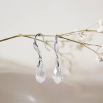 Royal Fashion stříbrné pozlacené náušnice Swarovski DES0241-WG