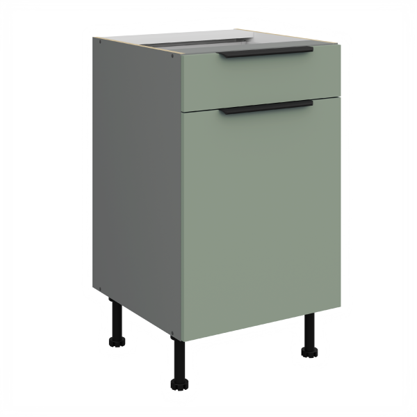 Spodní skříňka Aria ANT 50 D 1F 1S BB - Premium Box Barva korpusu: Antracit, Barva dvířek: SA - Aquamarine AFM