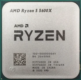 AMD RYZEN 5 5600X @ 3.7GHz - TRAY / Turbo 4.6GHz / 6C12T / L1 192kB L2 3MB L3 32MB / AM4 / Zen 3 / 65W (100-000000065)