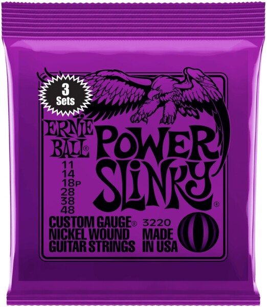 Ernie Ball 3220 Nickel Wound Power Slinky 3 Pack