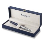 Plnicí pero Waterman Hémisphére Made in France DLX Blue CT, hrot M