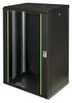 DIGITUS Unique 9U šedý / Nástěnný rozvaděč / 19" / 600 x 450 mm / Skleněné dveře / Nosnost 100 kg (DN-19 09-U)