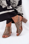 Sandály na podpatku model 211364 Step in style 41