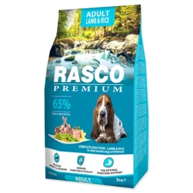 Rasco Premium Adult jehněčí s rýží 3kg / Granule pro dospělé psy (1704-10434)