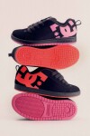 Sneakersy DC Shoes COURT GRAFFIK ADGS100091-BBP Syntetický materiál,Přírodní kůže (useň) - Nubuk