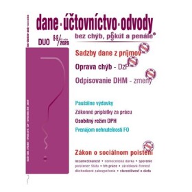 Dane, účtovníctvo, odvody bez chýb, pokút a penále