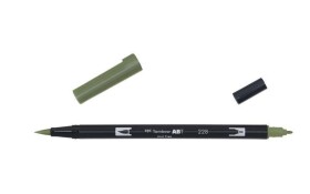 Tombow Oboustranný štětcový fix ABT - grey green
