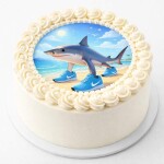 Obrázek Jedlý papír na dort Brainrot Žralok