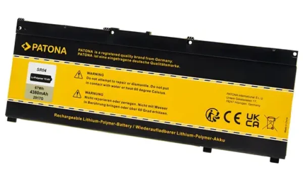 PATONA baterie pro ntb HP OMEN 15-ce/dc/cb Pavilion 15cx 4380mAh / Li-Pol / 15.4V / SR03XL/SR04XL (PT2917)