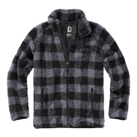 Brandit Bunda Teddyfleece Jacket černá | šedá XL
