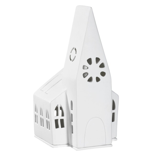 Räder Porcelánový svícen Church 22 cm, bílá barva, porcelán