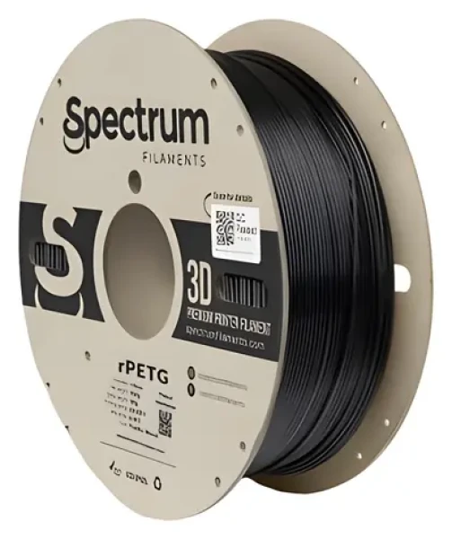 Spectrum rPETG Traffic Black / Tisková struna / recyklovaný / 1,75 mm / 1 kg (80591)