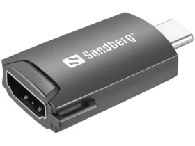 Sandberg redukce USB-C na HDMI / 4K30Hz / USB-C samec / HDMI samice / černá (136-34)