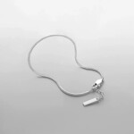 Pánský náramek Ricardo - chirurgická ocel, Stříbrná 15 cm + 2 cm (prodloužení)