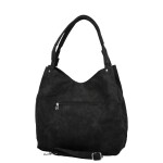 Trendy dámská koženková kabelka na rameno Sheryl, černá