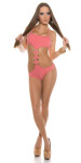 Sexy monokiny s výstřihem 18145 - In Stylefashion růžová S