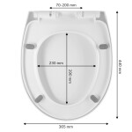WC sedátko polypropylen, bílé, COMFORT AWD INTERIOR 2153 AWD02182153
