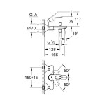 GROHE - BauLoop Vanová baterie, chrom 23341000