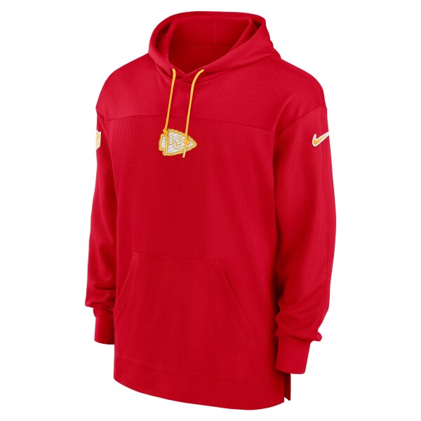 Nike Pánská mikina Kansas City Chiefs NFL 2024 On-Field Sideline Jersey Hoodie Velikost: 2XL