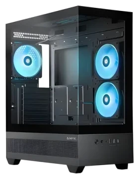 CHIEFTEC VISTA GT-01B-OP černá / Midi PC skříň / ATX / 2x tvrzené sklo / 3x 120mm A-RGB / USB-C / Bez zdroje (GT-01B-OP)