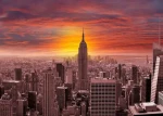 ENJOY Puzzle Západ slunce nad panoramatem New Yorku