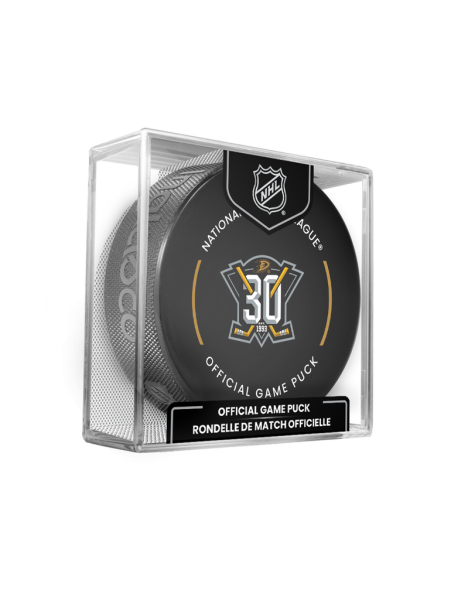 Inglasco / Sherwood Puk Anaheim Ducks Official Game Puck 2023-2024 30th Anniversary