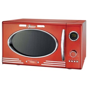 Melissa 16330129 mikrovlnná trouba chrom, červená