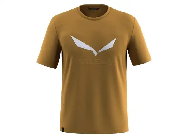 Salewa Solidlogo Dry pánské triko krátký rukáv Golden Brown vel. 50/L