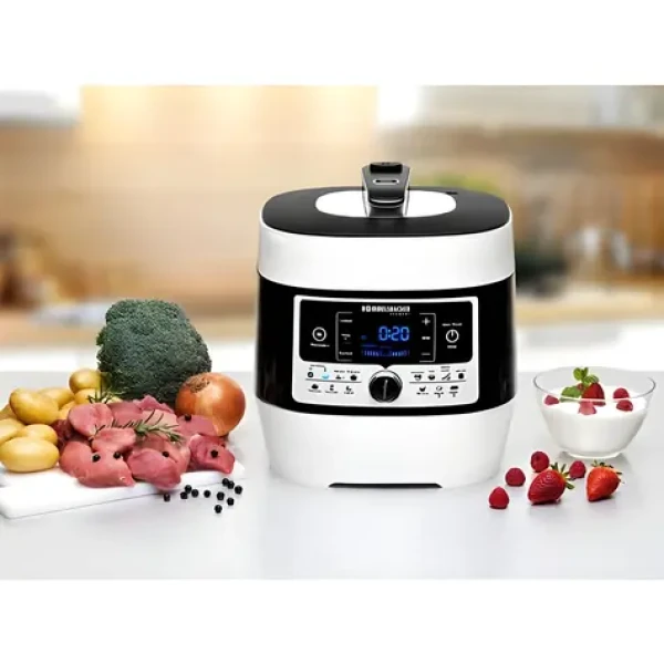 Rommelsbacher MD 1000 bílá/černá / Multifunkční tlakový hrnec / 6 l / 14 programů / 1000 W (MD 1000)