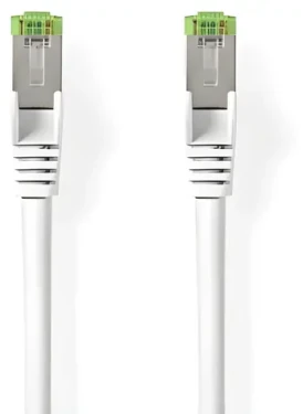Nedis CAT8.1 S/FTP bílá / Síťový kabel / RJ45 - RJ45 / 1 m / LSZH (CCGL85520WT10)