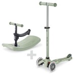 Koloběžka Mini Micro Deluxe Rock & Go LED olive