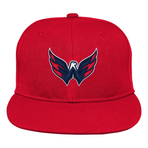 Outerstuff Dětská Kšiltovka Washington Capitals Logo Flatbrim Snapback