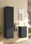 Koupelnová skříňka vysoká VitrA Mia 35x35x145 cm antracit lesk MIAV35A MIAV35A