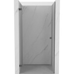 MEXEN/S - Lunar-B sprchové dveře křídlové levé 95, transparent, grafit kartáčovaná 832-095-000-66-00-L