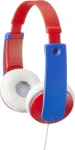 JVC HA-KD7-R červeno-modrá / Sluchátka pro děti / omezovač hlasitosti / jack 3.5 mm / 0.8 m (HAK-D7RNE)