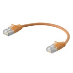 Weidmüller 3009480002 RJ45 síťové kabely, propojovací kabely CAT 6 SF/UTP 0.2 m oranžová S průchodkou chránící proti zlomení, s ochranou, samozhášecí 1 ks