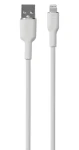 Puro Soft bílá / Datový kabel USB-A - Lightning / MFi / 12W / 1,5m (PUCAPLTICONWHI)