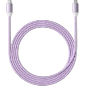 Satechi kabel USB-C na USB-C fialová / 100W / 2m (ST-TCC2MV)
