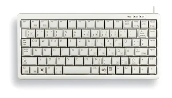 CHERRY G84-4100 šedá / kompaktní klávesnice / drátová / USB / UK layout (G84-4100LCAGB-0)