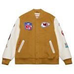 Mitchell & Ness Pánská bunda Kansas City Chiefs NFL Dusted Varsity Créme Velikost: M