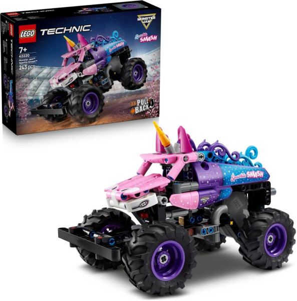 LEGO® Technic 42220 Monster Jam™ Sparkle Smash™ s natahovacím motorem - LEGO® Technic