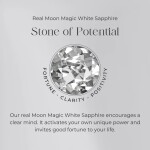 Royal Fashion stříbrný prsten GU-DR24615R-SILVER-MOONSTONE-SAPPHIRE Velikost: 8 (EU: 57-58)