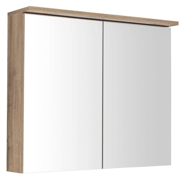 AQUALINE KAWA STRIP galerka LED osvětlením 80x70x22cm, dub emporio WGL38S