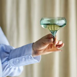 Bloomingville Sklenice na koktejl Signe Multi 270 ml, zelená barva, sklo